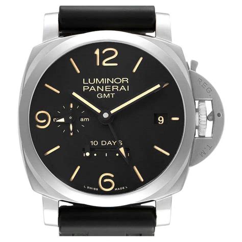 38mm white face panerai|Panerai 38mm gmt.